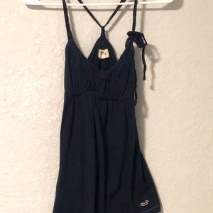 Hollister navy tie tank